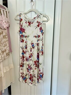 Floral light weight Tank Dress
